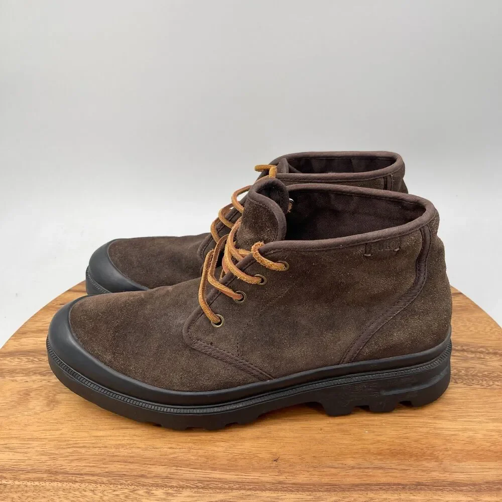 Polo Ralph Lauren Umar Boots Mens Size 11.5 D Dark brown Suede Outdoor Walking
